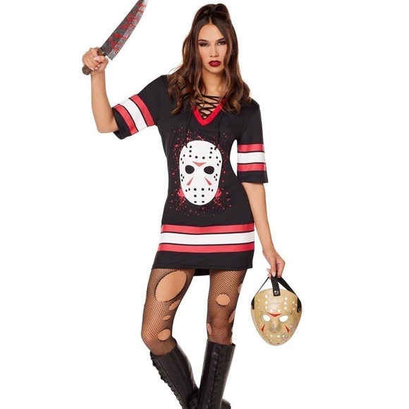 Friday The 13Th Other - COPY - Friday The 13th Jason Voorhees Hockey Jersey Dress Woman’s Size Small No…